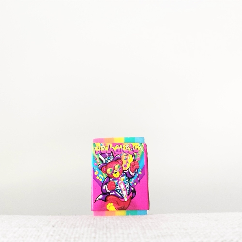 Vintage Lisa Frank Eraser – Masterpieces Collection "Hollywood Bear"